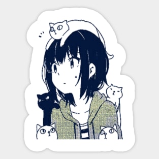 the cats Sticker